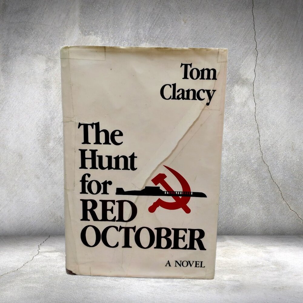 1st Ed The Hunt for Red October Tom Clancy Hardcover Book 1984